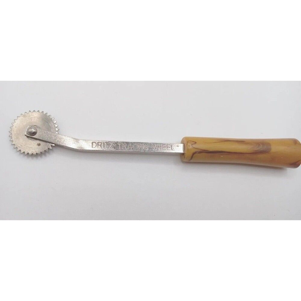 Dritz Tracing Wheel Bakelite Handle Sewing Tool 6” Vintage